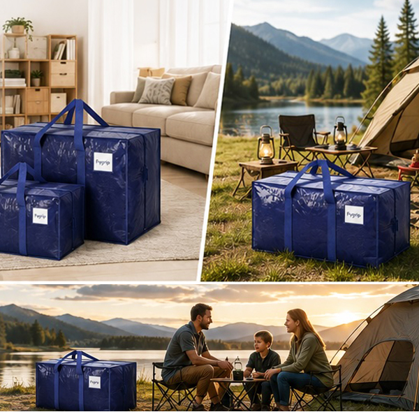 StorEase Extra Large Moving Bag in a cozy room
